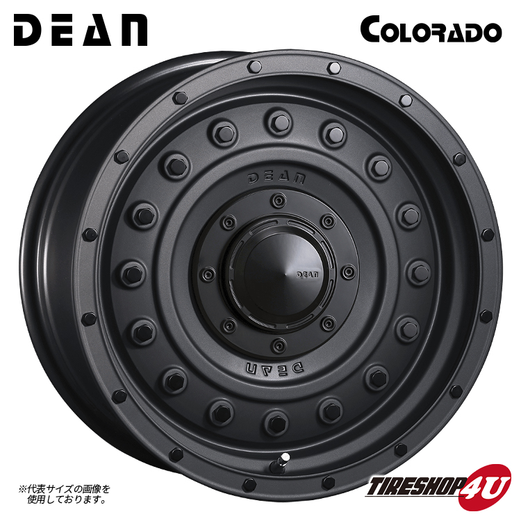 4本セット CRIMSON DEAN COLORADO 17x8.0J 6/139.7 +20 MB YOKOHAMA GEOLANDAR A/T4 G018 285/70R17 ホワイトレター ハイラックスリフトupの画像