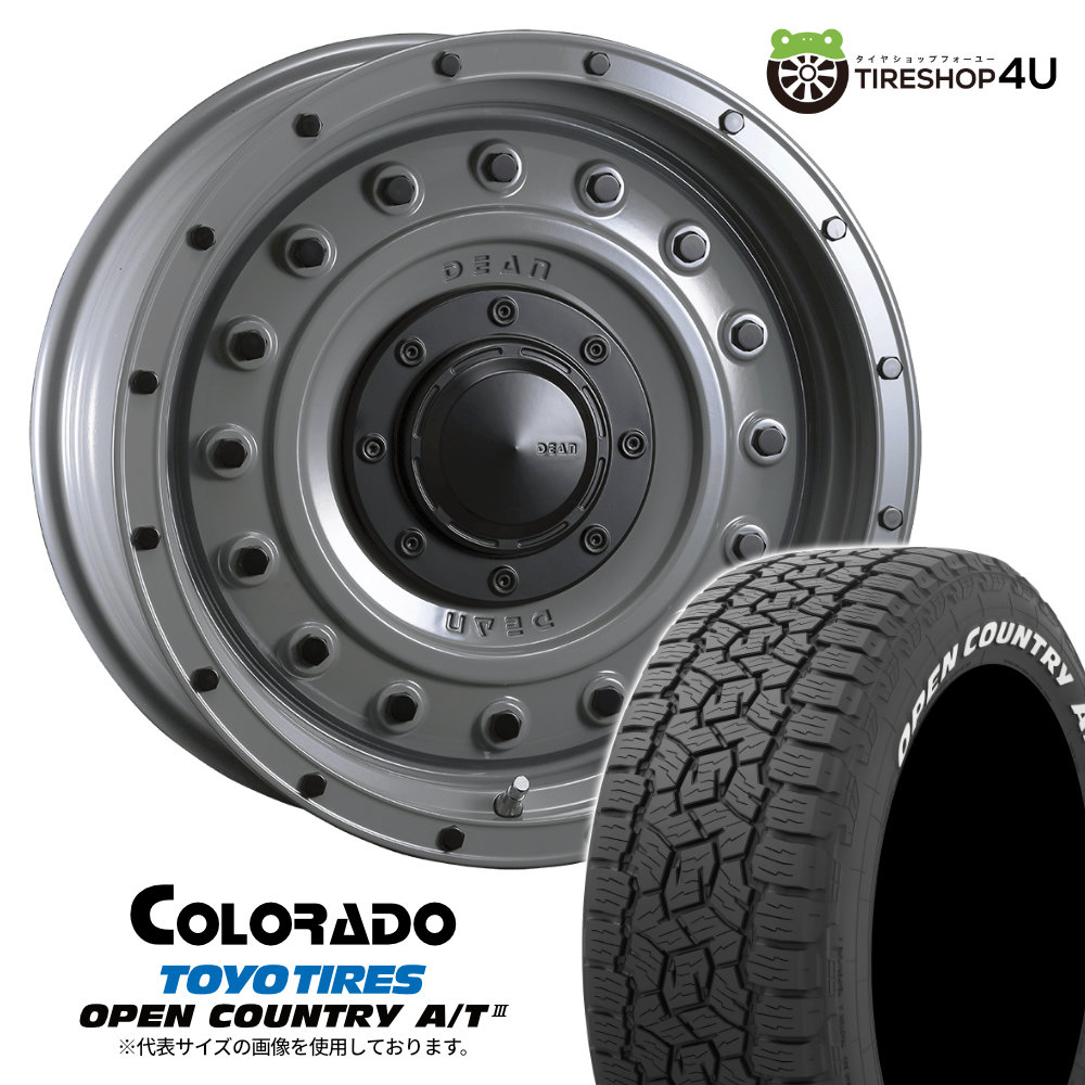 4本仕かける クリムソン ディーンコロラド COLORADO 17x8.0J 6/139.7 +20 SG TOYO トゥーヨー 開けはなしカントリー A/T3W 265/70R17 WL プラド