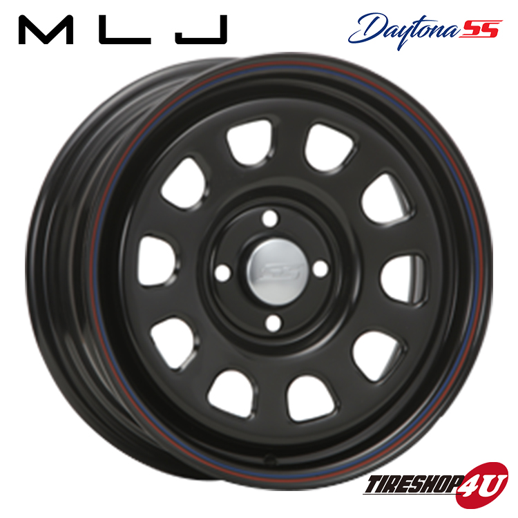 4本セット DAYTONA SS デイトナ 15x6.0J 4/100 +30 BK MONSTA モンスタ RTハイブリッド R/T 195/65R15 WL プロボックス サクシード｜tireshop4u-4｜02