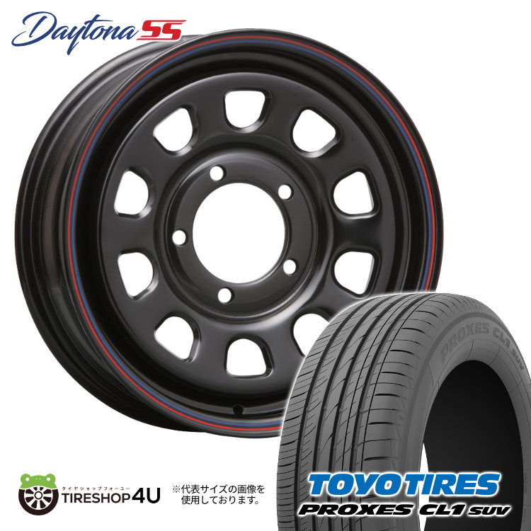 4本セット DAYTONA SS デイトナSS 16x5.5J 5/139.7 +20 BK TOYO