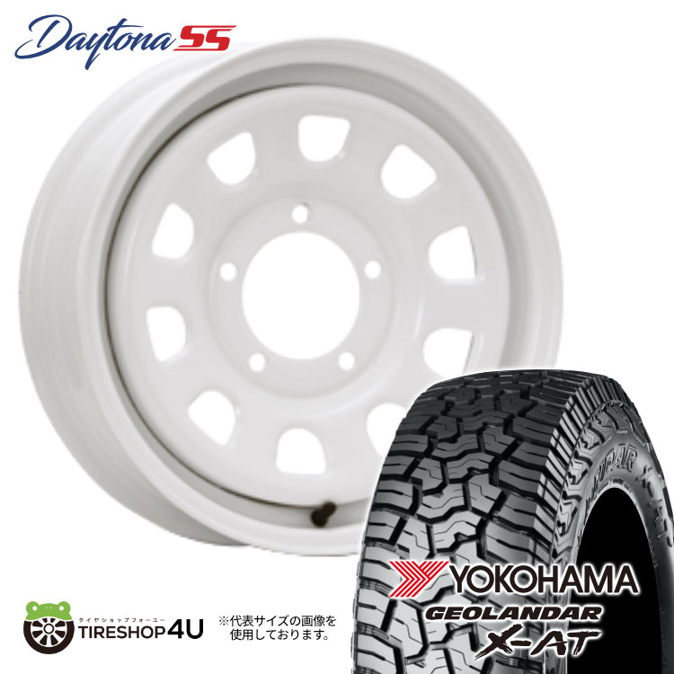 4本セット MLJ DAYTONA SS 16x5.5J 5/139.7 +20 WH YOKOHAMA GEOLANDAR X AT G016 215/70R16 BL ジムニー JB64 JB23 W :DAYTONASS 1655 5H139 20 WH G016 2157016:TIRE SHOP 4U 4号店