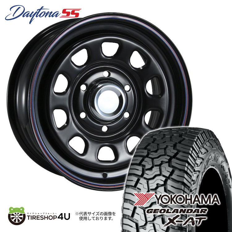 4本セット DAYTONA SS デイトナSS 16x7.0J 6/139.7 +38 BK ジオランダー X AT G016 215/70R16 BL ハイエース 200系 :DAYTONASS 1670 6H139 38 BK G016 2157016 2:TIRE SHOP 4U 4号店