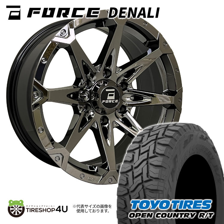 4本セット フォースデナリ DENALI 18x8.0J 6/139.7 +15 SBC TOYO トーヨー オープンカントリー R/T 265/60R18 BL プラド ハイラックス :DENALI 1880 6H139 15 SBC OPEN RT 2656018 2:TIRE SHOP 4U 4号店