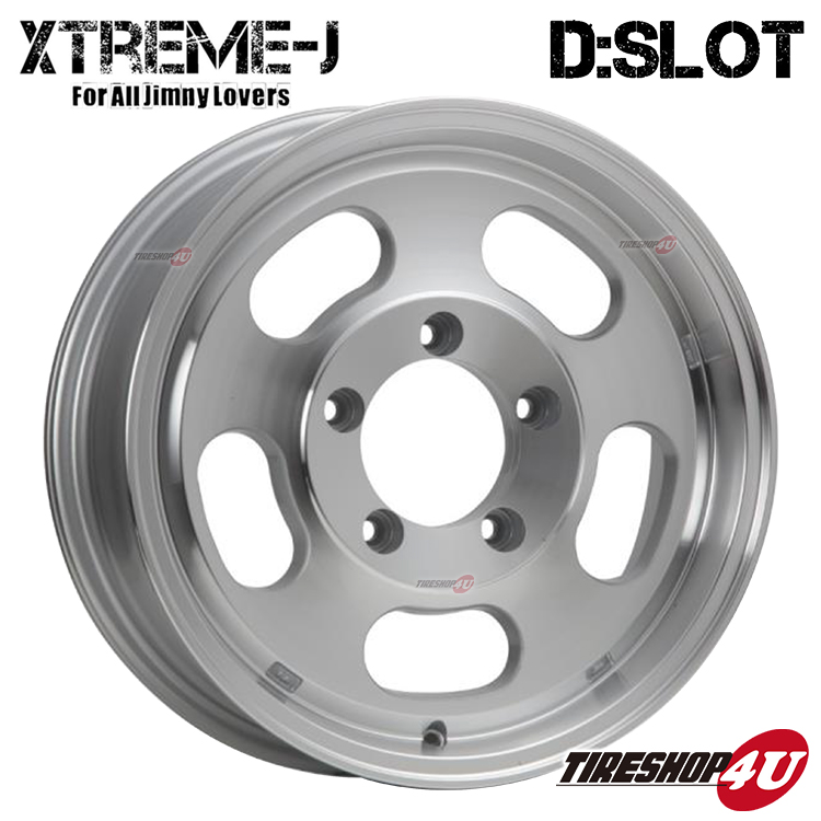 4本セット XTREME-J D:SLOT DSLOT 16x5.5J 5/139.7 +22 +0 PL MUDSTAR radial M/T 205/80R16 ホワイトレター ジムニーシエラ JB74 JB43｜tireshop4u-4｜02