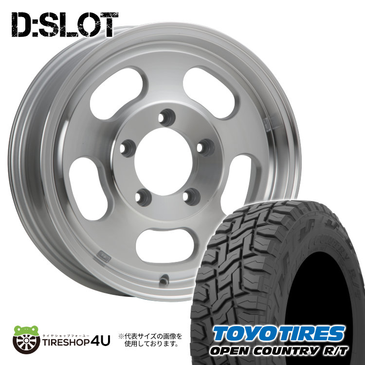 4本セット XTREME J D:SLOT Dスロット 16x5.5J 5/139.7 +0 POL TOYO トーヨー オープンカントリー R/T 215/70R16 BL ジムニーシエラ JB74 :DSLOT 1655 5H139 0 POL OPEN RT 2157016 2:TIRE SHOP 4U 4号店