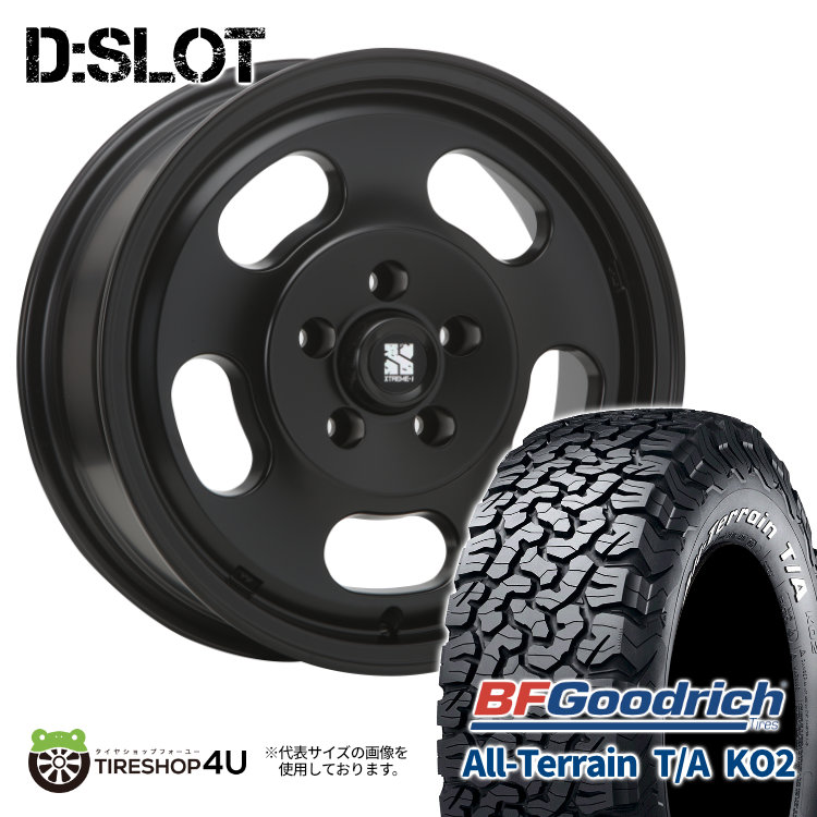 4本セット XTREME J D:SLOT DSLOT 16x6.5J 5/114.3 +30 SBK BFGoodrich All Terrain T/A KO2 235/70R16 ホワイトレター アウトランダー :DSLOT 1665 5H SB KO2 2357016:TIRE SHOP 4U 4号店