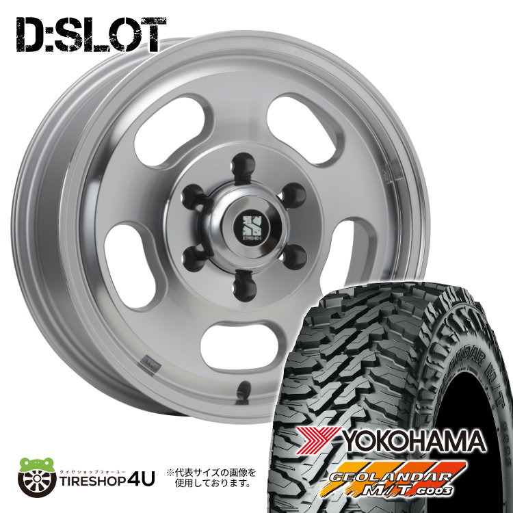 4本セット XTREME J D:SLOT Dスロット 16x6.5J 6/139.7 +38 POL ジオランダー M/T G003 215/70R16 ハイエース 200系 :DSLOT 1665 6H139 POL G003 2157016 2:TIRE SHOP 4U 4号店