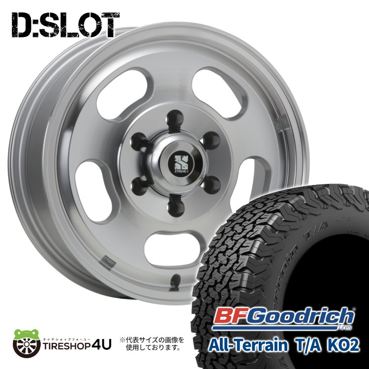 4本セット XTREME J D:SLOT DSLOT 16x6.5J 6/139.7 +38 PL BFGoodrich All Terain T/A KO2 215/65R16 ブラックレター ハイエース 200系 :DSLOT 053:TIRE SHOP 4U 4号店