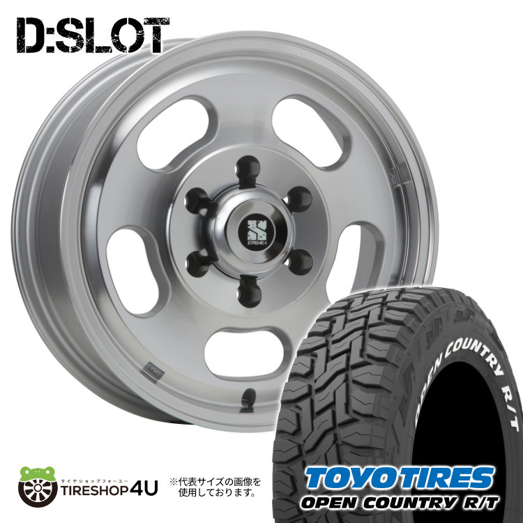 4本セット XTREME J D:SLOT DSLOT 16x6.5J 6/139.7 +38 PL TOYO トーヨー オープンカントリー R/T 215/65R16 109/107Q WL ハイエース 200系 :DSLOT 003 2:TIRE SHOP 4U 4号店