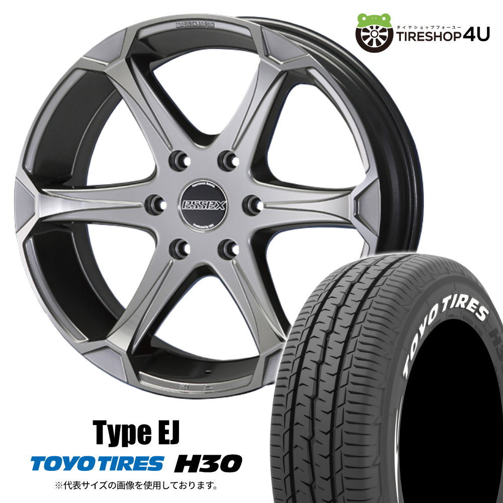 4本セット ESSEX Type EJ エセックス 18x8.0J 6/139.7 +38 HPP TOYO トーヨー H30 225/50R18 107/105 ホワイトレター ハイエース 200系