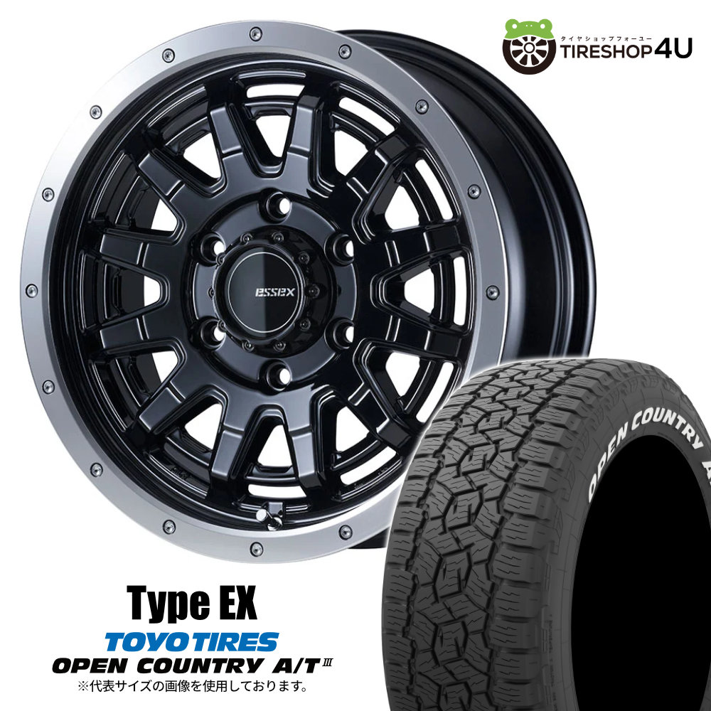 4本セット エセックス タイプEX 16x6.5J 6/139.7 +38 BK TOYO トーヨー
