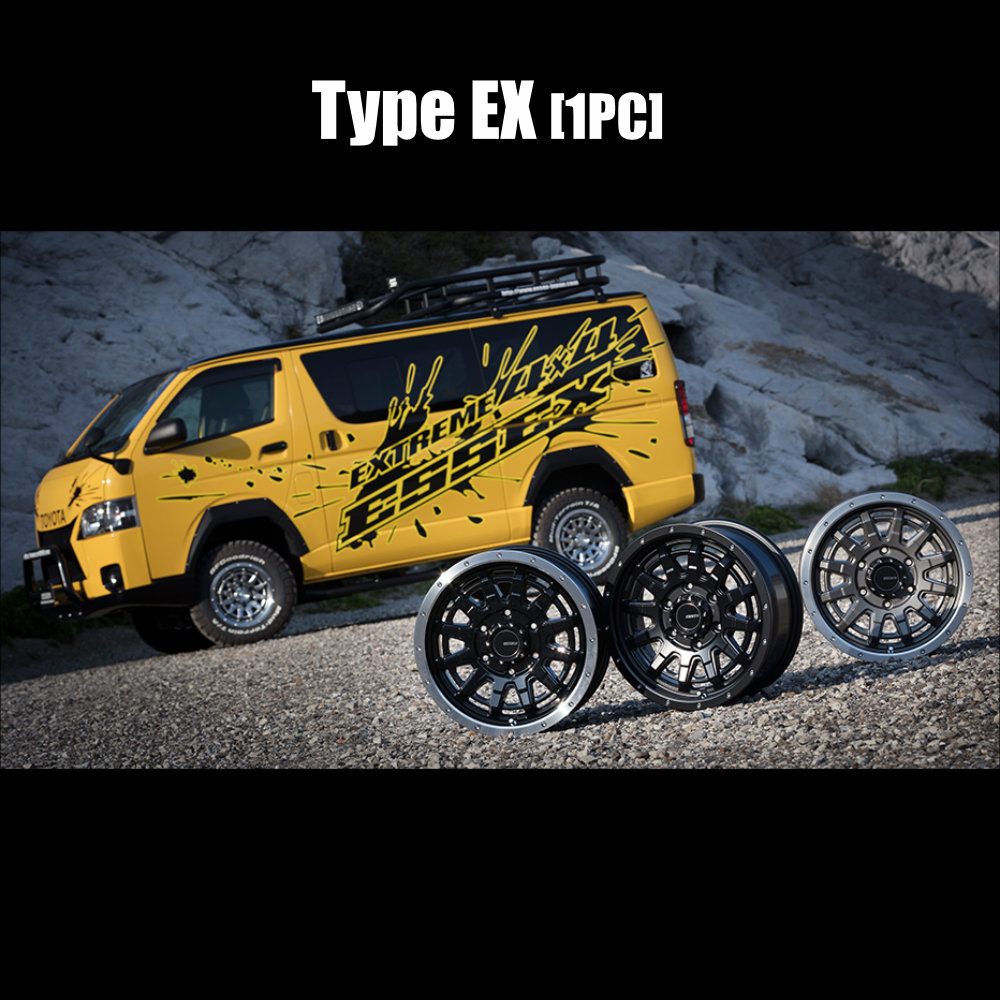 4本セット エセックス タイプEX 16x6.5J 6/139.7 +38 BK TOYO トーヨー