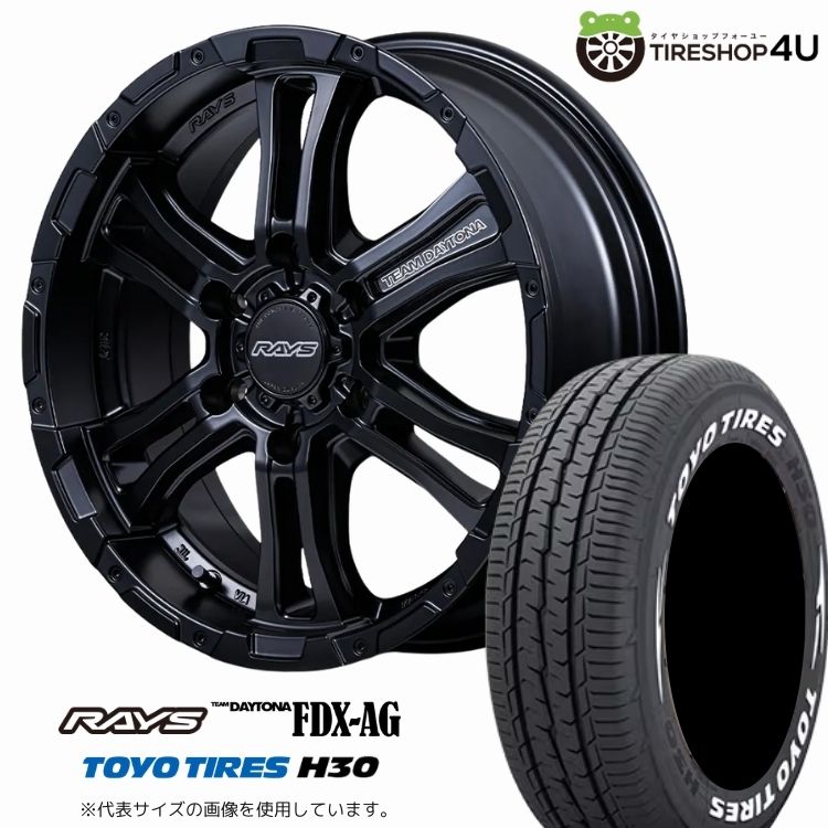 4本セット RAYS DAYTONA FDX-AG 16x6.5J 6/139.7+38 BOJ TOYO トーヨー