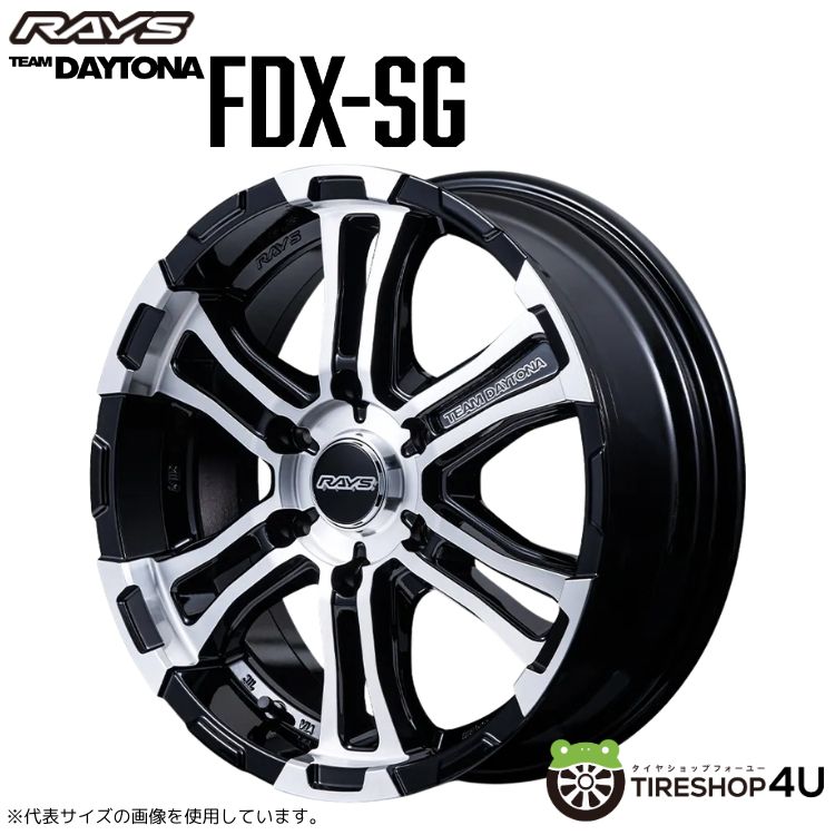 4本セット レイズ デイトナ FDX-SG 16x6.5J 6/139.7+38 BAJ BFグッド