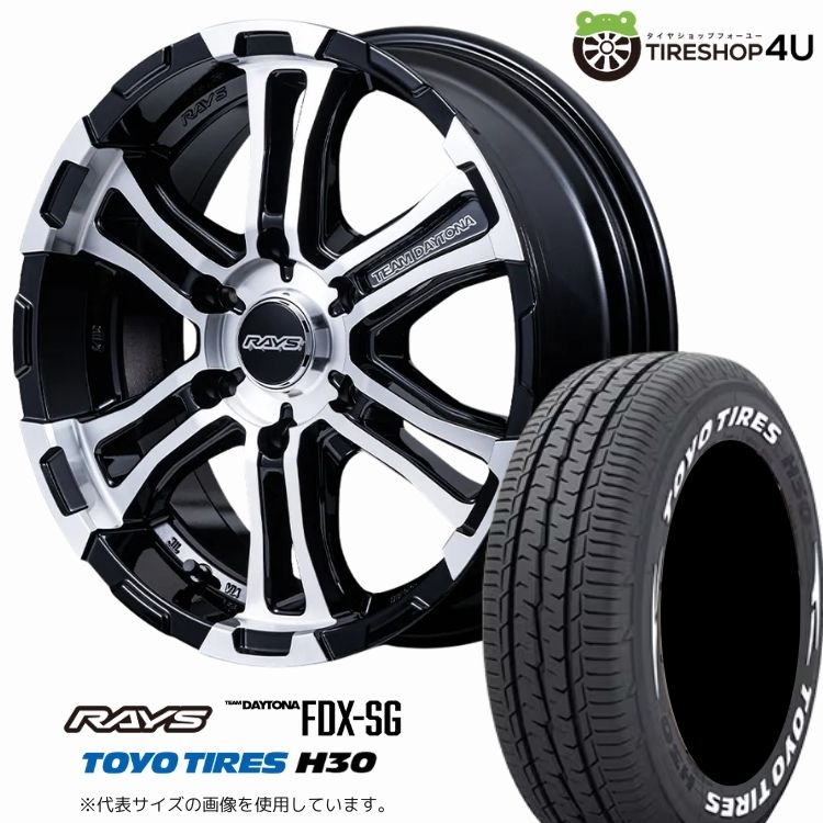 4本セット レイズ デイトナ FDX-SG 16x6.5J 6/139.7+38 BAJ TOYO