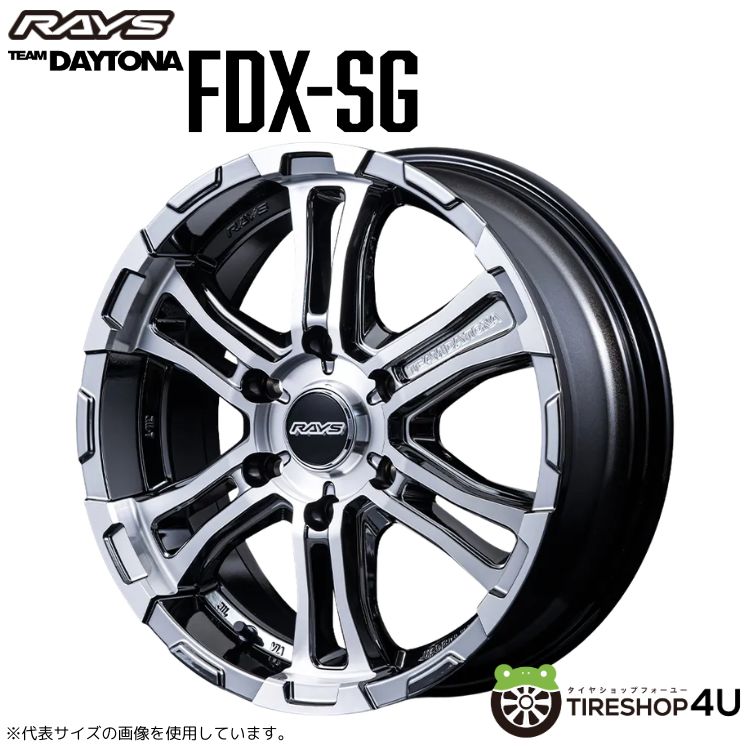 4本セット RAYS DAYTONA FDX-SG 16x6.5J 6/139.7+48 SAJ TIREFROG TRIPLE ZERO 215/65R16 109/107 ホワイトリボン キャラバン NV350 E26の画像