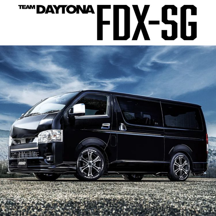 4本セット RAYS DAYTONA FDX-SG 16x6.5J 6/139.7+48 SAJ TIREFROG TRIPLE ZERO 215/65R16 109/107 ホワイトリボン キャラバン NV350 E26の画像