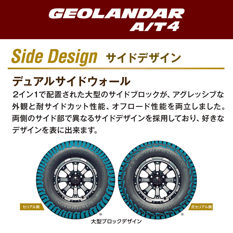 楽天市場】取付対象 17インチ 8.0J ヨコハマ ジオランダー M/T