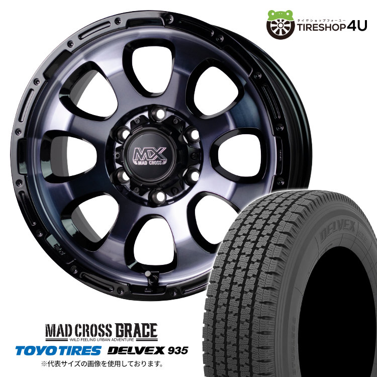 2025年製 スタッドレス4本セット MADCROSS GRACE 15x6.0J 6/139.7+33 