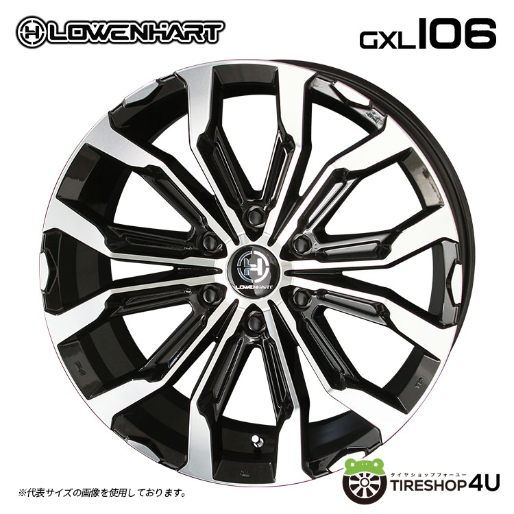 4本セット LOWENHART GXL106 20x8.5J 6/139.7 +20 YOKOHAMA GEOLANDAR A/T4 G018 275/55R20 ブラックレター プラド ハイラックス カスタム_1