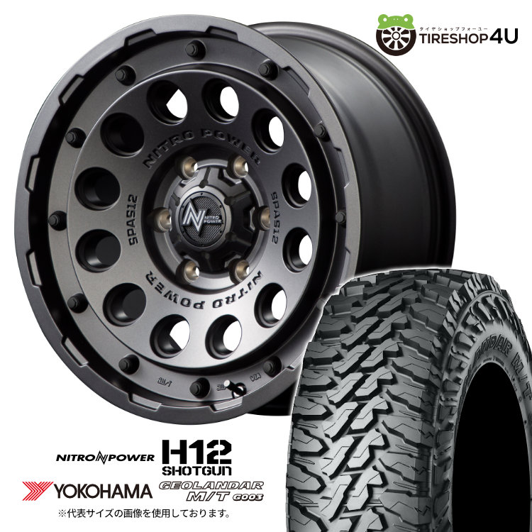NITROPOWER H12SHOTGUN 17x8.0J 6/139.7 +20 BB YOKOHAMA GEOLANDAR M