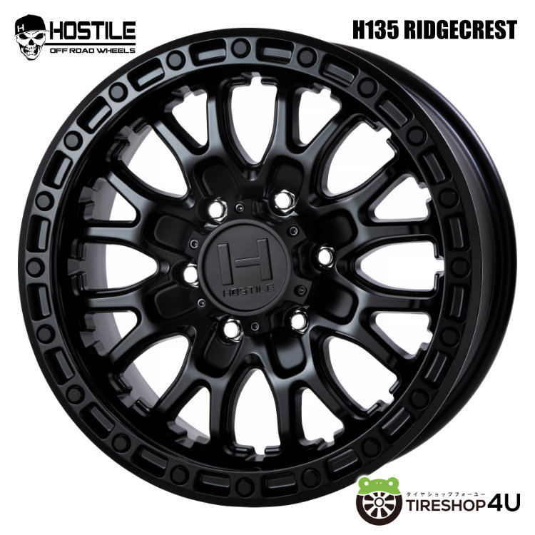 4本セット ホスタイル H135 リッジクレスト 17x8.0J 5/114.3 +38 ASP BFグッドリッチ トレイルテレーン TRAIL T/A 245/65R17 WL ハリアー : h135 1780 5h114 38 asp trail terrain 2456517 2 : TIRE SHOP 4U 4号店