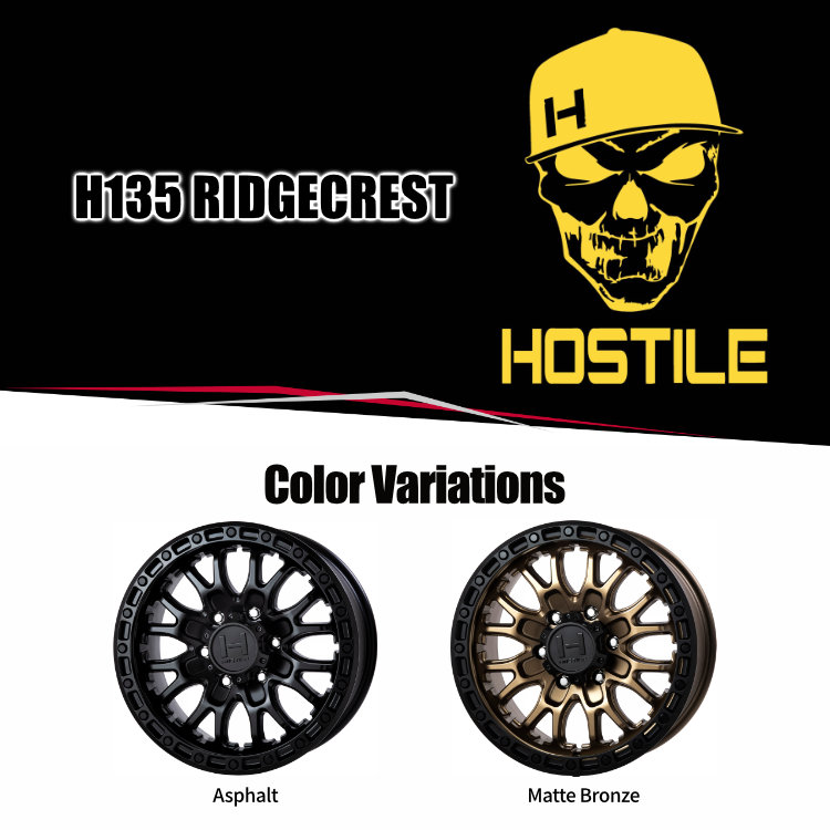 4本セット ホスタイル H135 リッジクレスト 17x8.0J 5/114.3 +38 MBZ BFグッドリッチ トレイルテレーン TRAIL T/A 245/65R17 WL ハリアー : h135 1780 5h114 38 bro trail terrain 2456517 2 : TIRE SHOP 4U 4号店