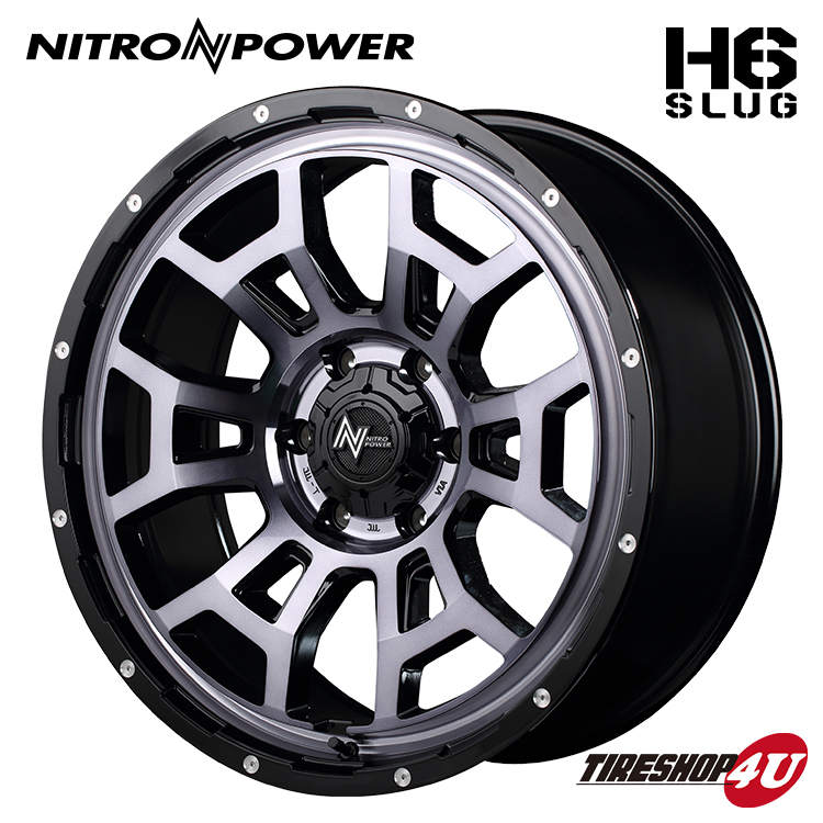 4本セット ナイトロパワー H6スラッグ 20x8.5J 6/139.7 +20 BKC ヨコハマ ジオランダー G018 275/55R20 BL プラド カスタム FJクルーザー