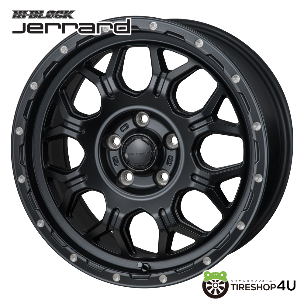 4本セット MONZA HI-BLOCK JERRARD 17x7.5J 5/114.3 +41 SBM MONSTA TERRAIN GRIPPER A/T 225/65R17 ホワイトレター エクストレイルT32の画像