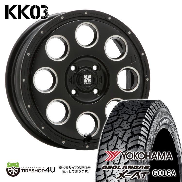 4本セット XTREME J KK03 15x4.5J 4/100 +45 SBM ジオランダー X AT G016A 165/60R15 BL デリカミニ ハスラー :KK03 1545 4H100 45 SBM G016A 1656015 2:TIRE SHOP 4U 4号店