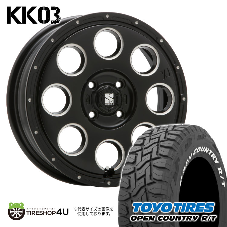 4本セット XTREME J KK03 15x4.5J 4/100 +45 SBM TOYO トーヨー オープンカントリー R/T 165/65R15 WL 軽自動車 ハスラー 軽トラ 軽バン :KK03 1545 4H SBM OPEN RT 1656515 2:TIRE SHOP 4U 4号店