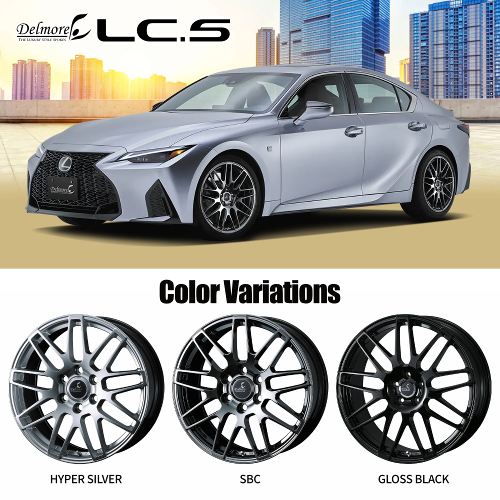 2024〜2025年製 スタッドレス4本セット デルモアLC.S LCS 20x8.0J 6