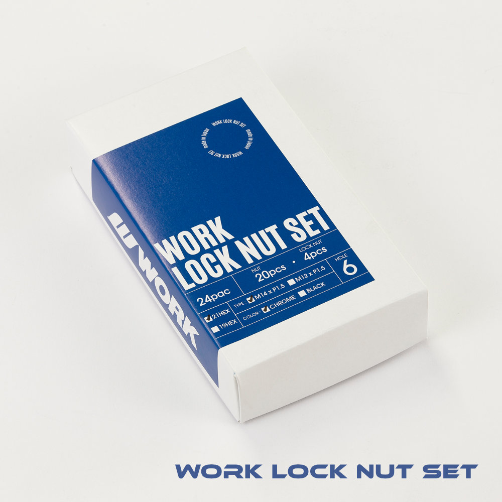 新品 正規品 WORK ワーク LOCK NUT SET ロックナットセット スチール製