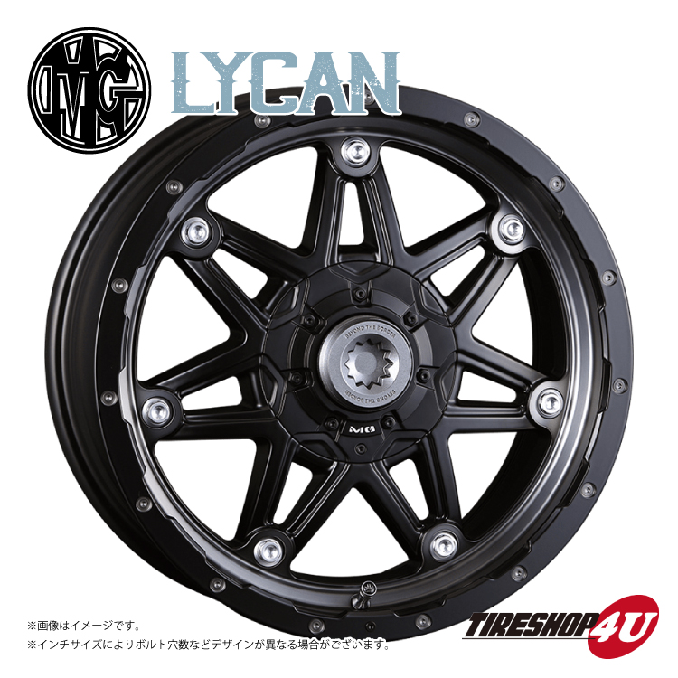 4本セット クリムソン MGライカン LYCAN 16x8.0J 6/139.7 +0 MBC BF