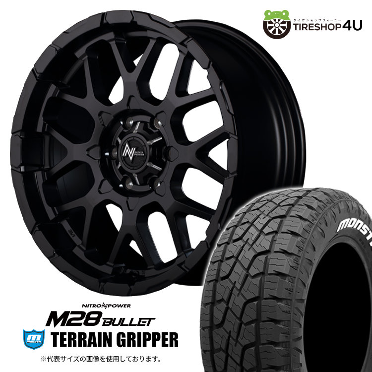 ナイトロパワー M28バレット 20x8.5J 6/139.7 +20 SGBK MONSTA モンスタ テレーングリッパー A/T 285/50R20 WL FJクルーザー