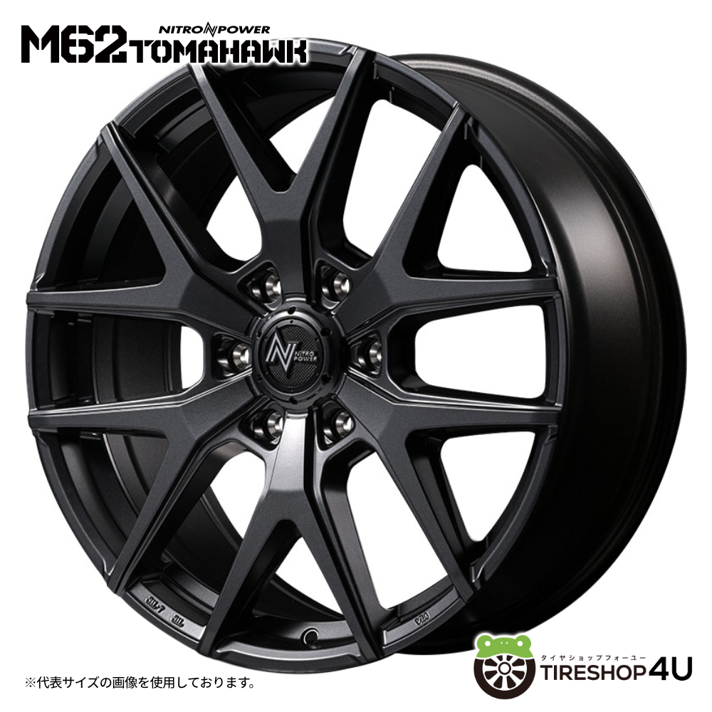 4本セット ナイトロパワー M62トマホーク 18x8.0J 6/139.7+20 BB BFグッドリッチ A/T KO3 265/60R18 BL プラド ハイラックス トライトンGSRの画像