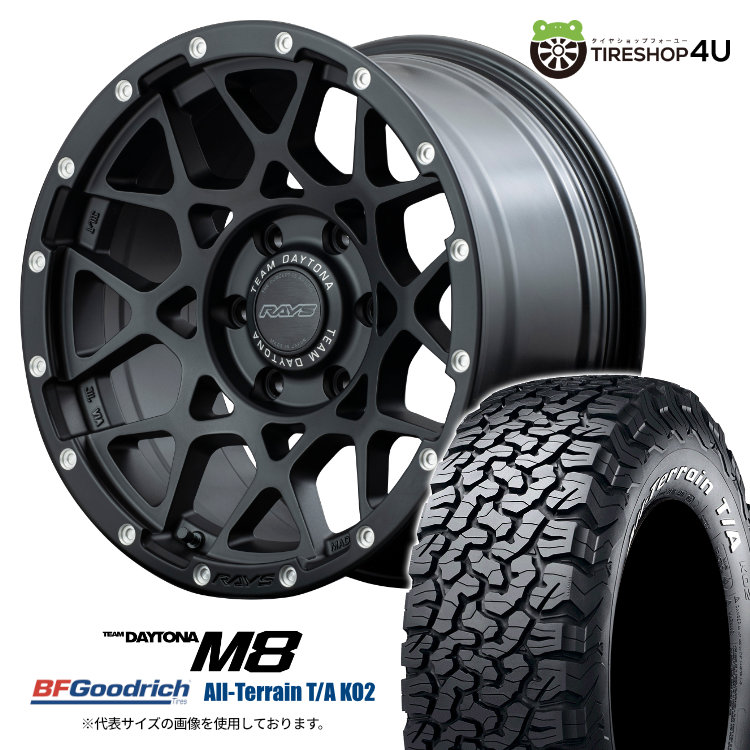 4本セット RAYS レイズ デイトナ M8 16x6.5J 6/139.7+38 N2ブラック MONSTA モンスタ マッドウォーリア M/T 215/70R16 WL ハイエース :M8 1665 6H139 N2 MUDWARRIOR 21570R16 2:TIRE SHOP 4U 4号店