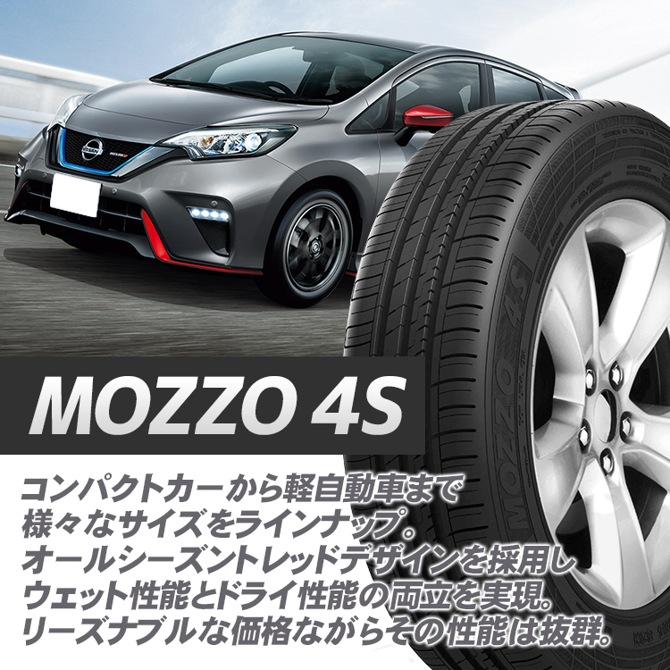 4本セット ウェッズ スタットベルク STADTBERGE2 15x4.5J 4/100+45 MBK デュラターン モッツォ4S 165/55R15 スペーシア アルト 軽トラの画像