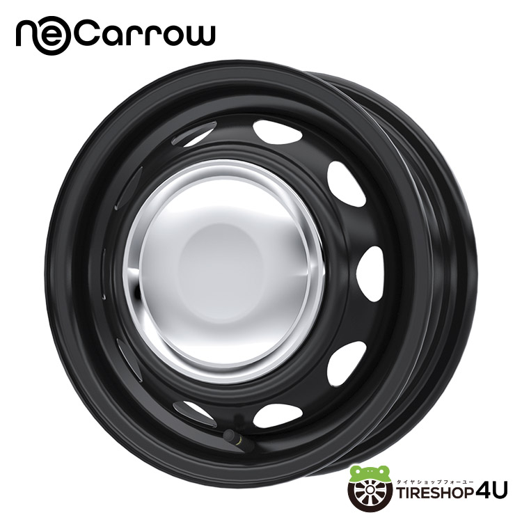 4本セット ウェッズ NeoCarrow ネオキャロ 12x3.50B 12/100/110/114.3+34 SMB/CC ダンロップ VAN01 145/80R12 軽バン キャリイ サンバーの画像