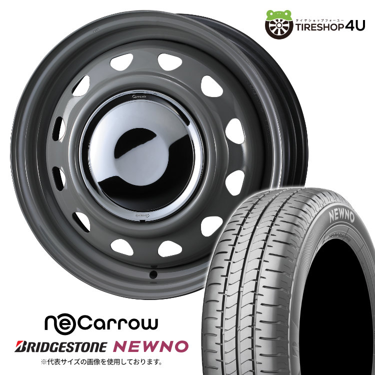 4本セット NeoCarrow ネオキャロ 14x4.5J 8/100/114.3 +45 GRAY