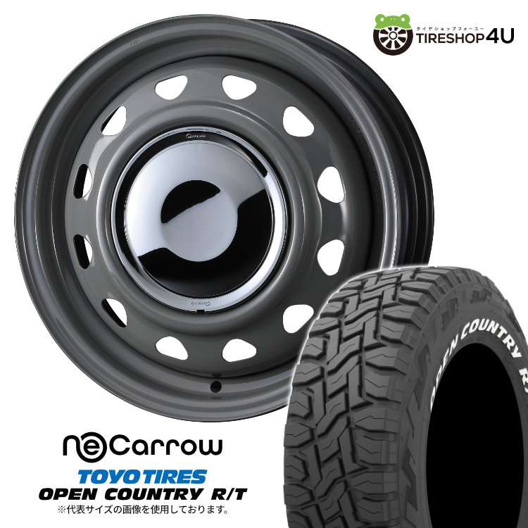 4本セット NeoCarrow ネオキャロ 14x4.5J 8/100/114.3 +45 GRAY