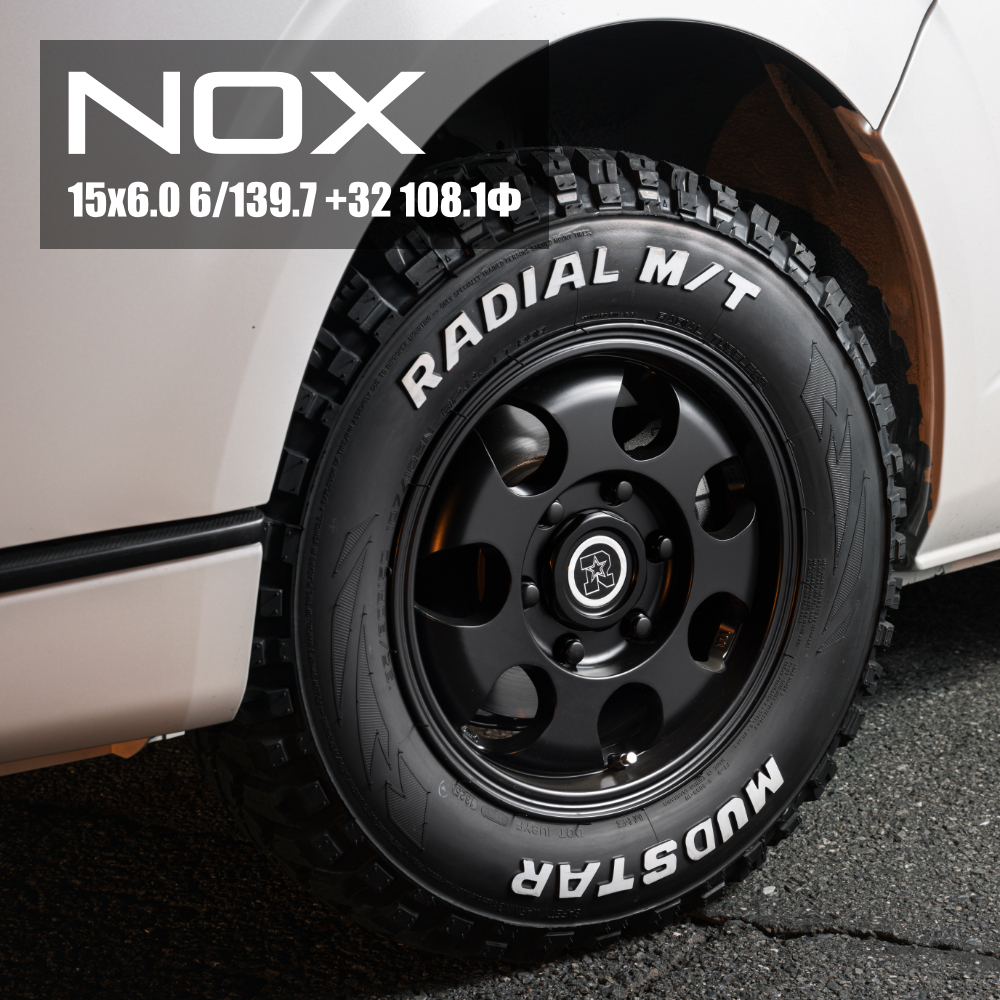 2024〜2025年製 スタッドレス4本セット NOX 15x6.0J 6/139.7+32 MBK