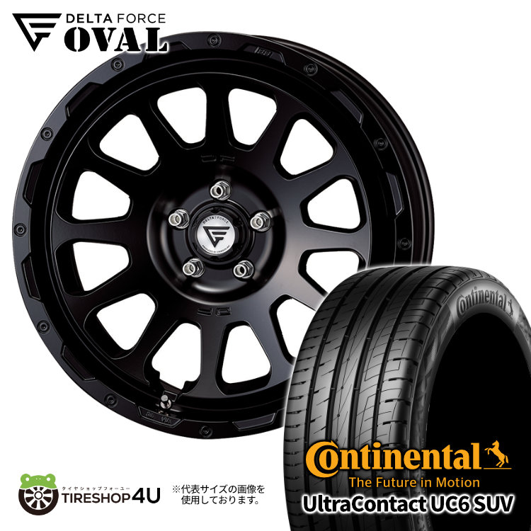 4本セット DELTAFORCE OVAL 20x9.0J 5/130 +25 SBK CONTINENTAL Ultra Contact UC6 SUV 265/50R20 ベンツ Gクラス W463 :OVAL 2090 5H130 SBK UC6SUV 2655020:TIRE SHOP 4U 4号店