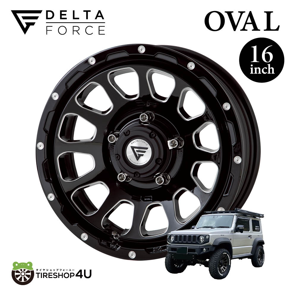 デルタフォース　オーバル タイヤ・ホイールセット 215/70R16 オープンカントリーrt 215 70 16（DELTA FORCE／自動車用タイヤ