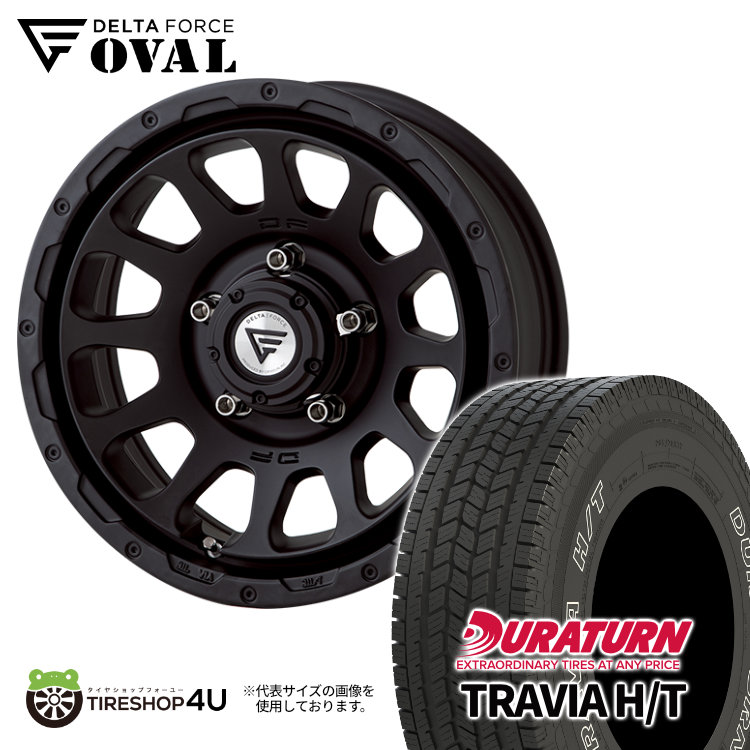 4本セット デルタフォース オーバル OVAL 16x5.5J 5/139.7 +20 MB デュラターン トラヴィア TRAVIA H/T 215/70R16 WL ジムニー JB64 :OVAL 300 2:TIRE SHOP 4U 4号店