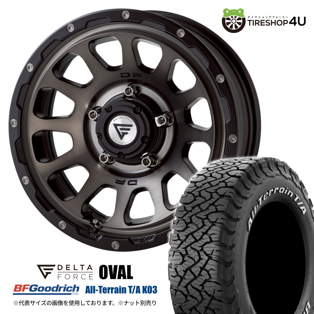 5本セット デルタフォースオーバル OVAL 16x6.0J 5/139.7 -5 MSP BF