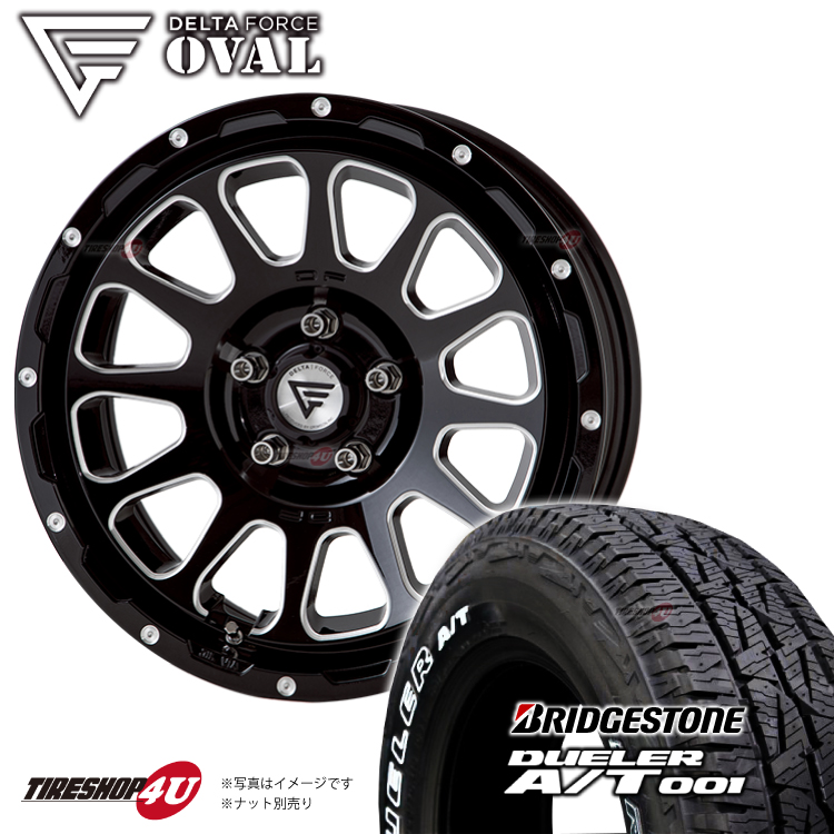 4本セット デルタフォース オーバル OVAL 16x7.0J 5/114.3 +35 +42 BSM ブリヂストン デューラー A/T001 AT001 245/70R16 WL デリカD5 :OVAL 1670 5H114 BM AT001 2457016 2:TIRE SHOP 4U 4号店