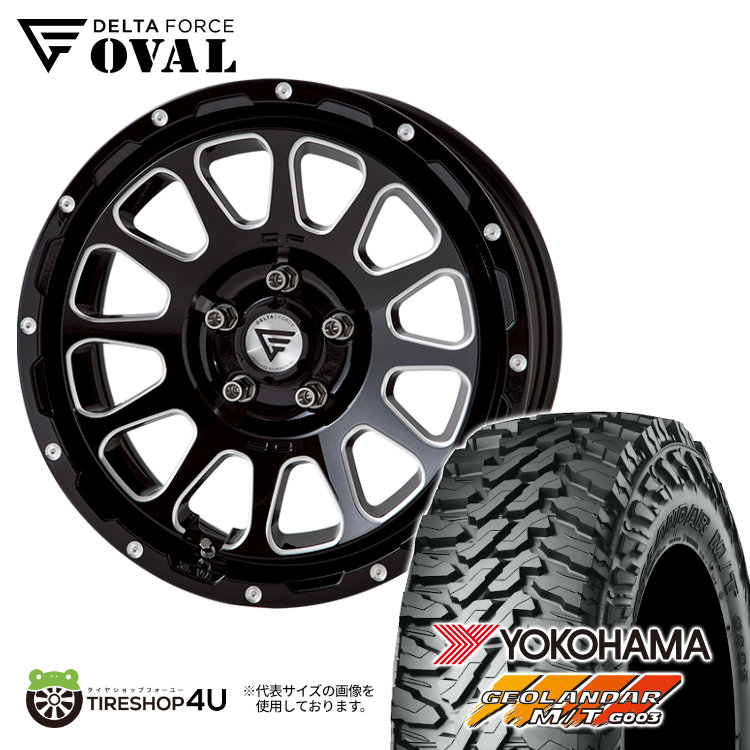 4本セット OVAL デルタフォースオーバル 16x7.0J 5/114.3 +35 BSM ジオランダー M/T G003 225/70R16 デリカD5 RAV4 :OVAL 1670 5H114 BSM G003 2257016 2:TIRE SHOP 4U 4号店