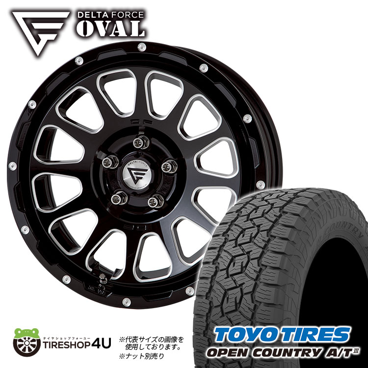 4本セット OVAL デルタフォースオーバル 17x7.0J 5/114.3 +32 BSM TOYO トーヨー オープンカントリー A/T3 215/60R17 カローラクロス RAV4 :OVAL 1770 5H114 BSM OPEN AT3 2156017 2:TIRE SHOP 4U 4号店