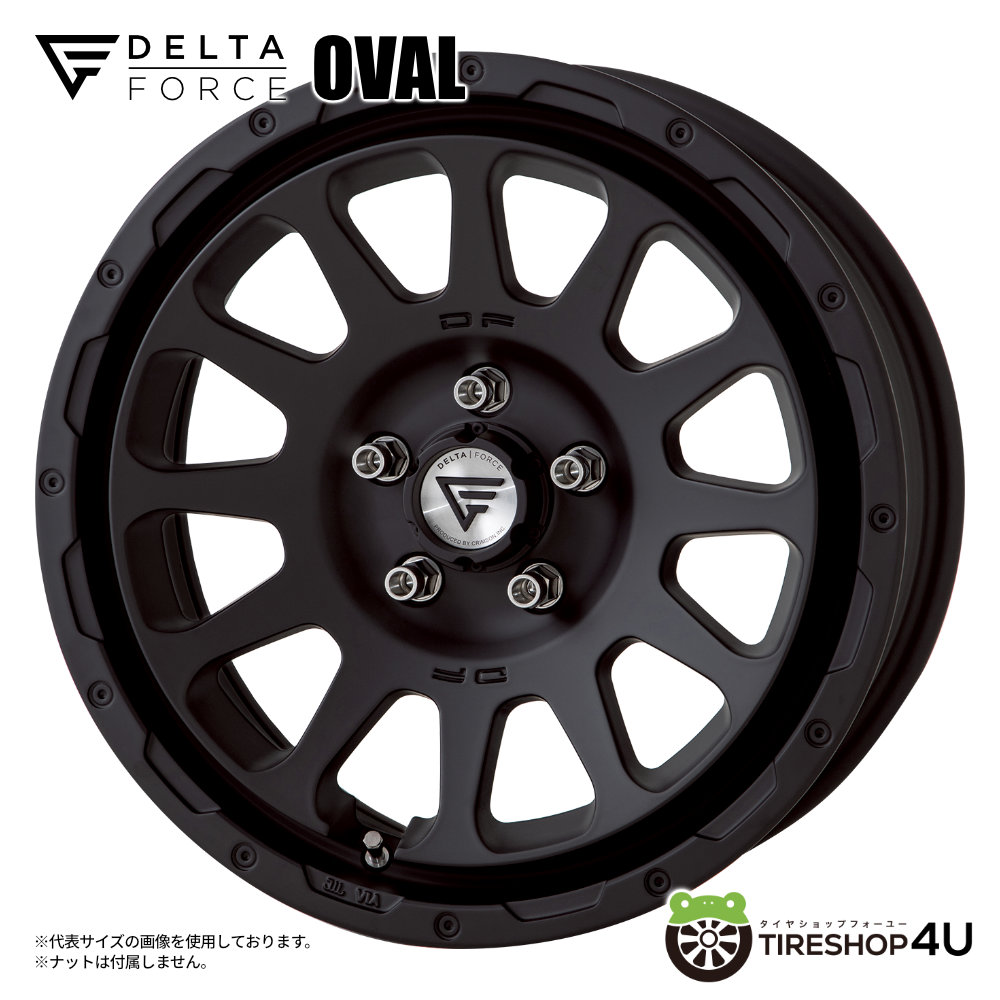 4本セット デルタフォース オーバル OVAL 16x7.0J 5/114.3 +42 MB TOYO トーヨー オープンカントリー R/T 215/70R16 BL デリカD5｜tireshop4u-4｜02